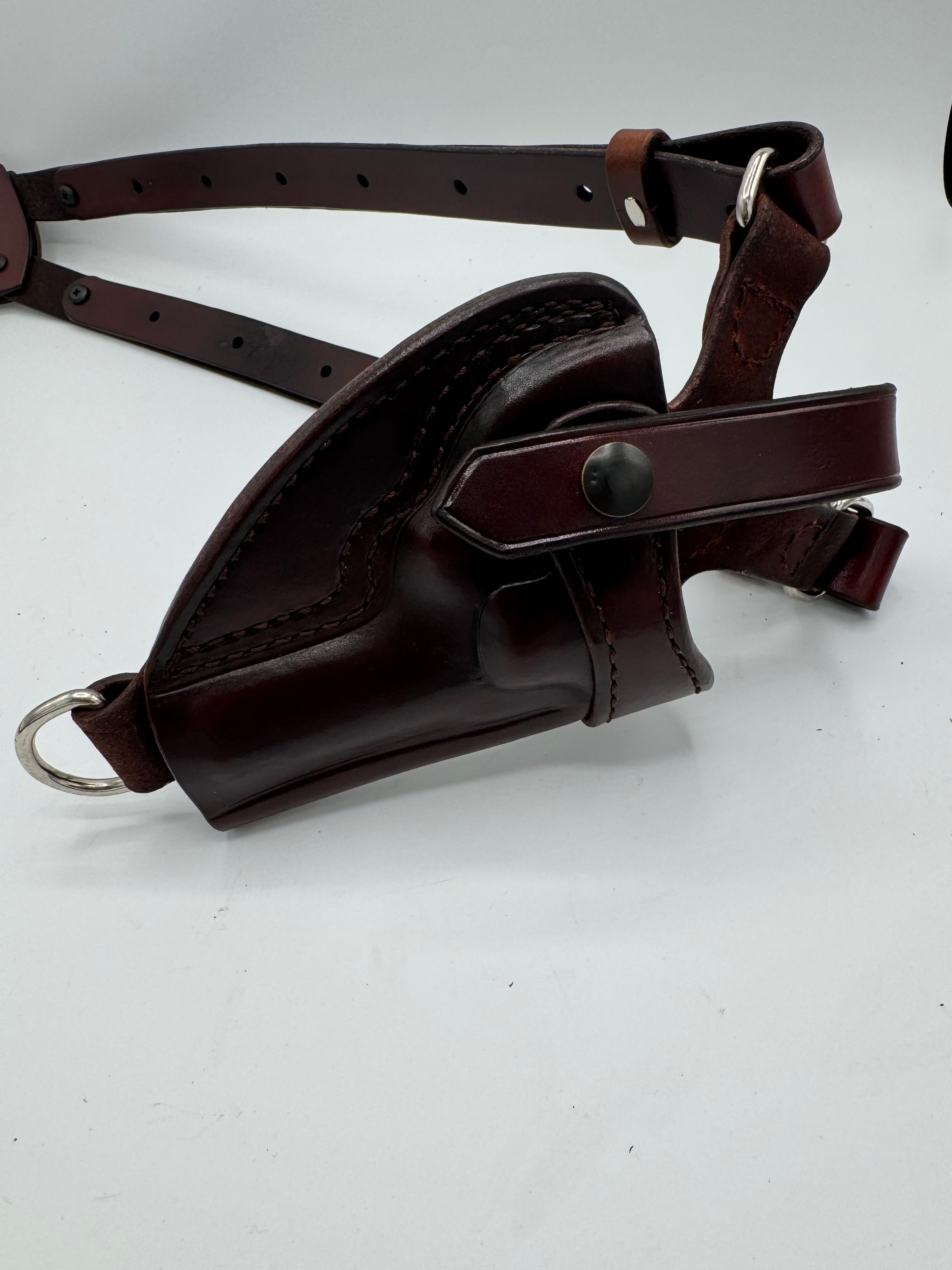 Smith & Wesson 38 SPL Chest Rig Holster | Palmetto Leather